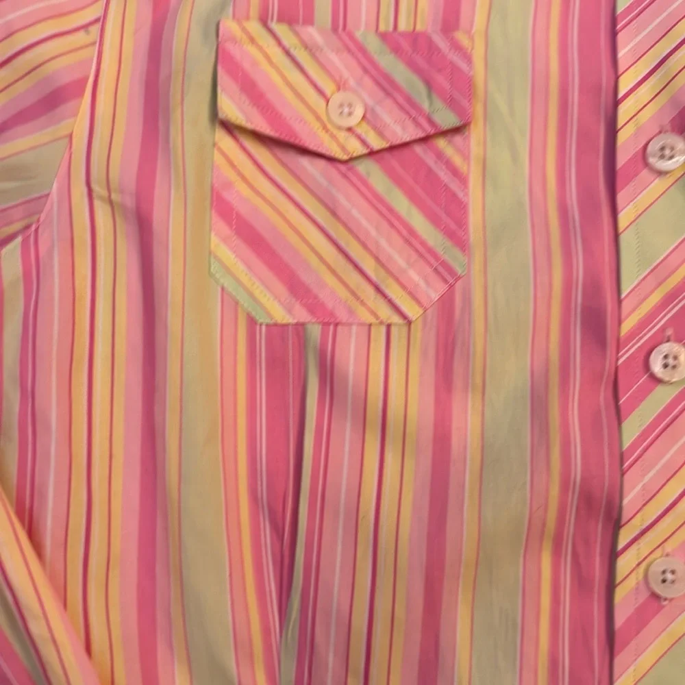 LILY PULITZER WHITE LABEL BLOUSE BEAUTIFUL LILY DETAILS LIKE NEW - Picture 15 of 16
